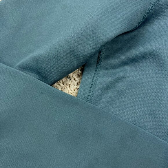 Nike Women's XS Full Zip Fleece Lined Green Blue Gray Hooded Jacket W Pockets - Picture 8 of 9